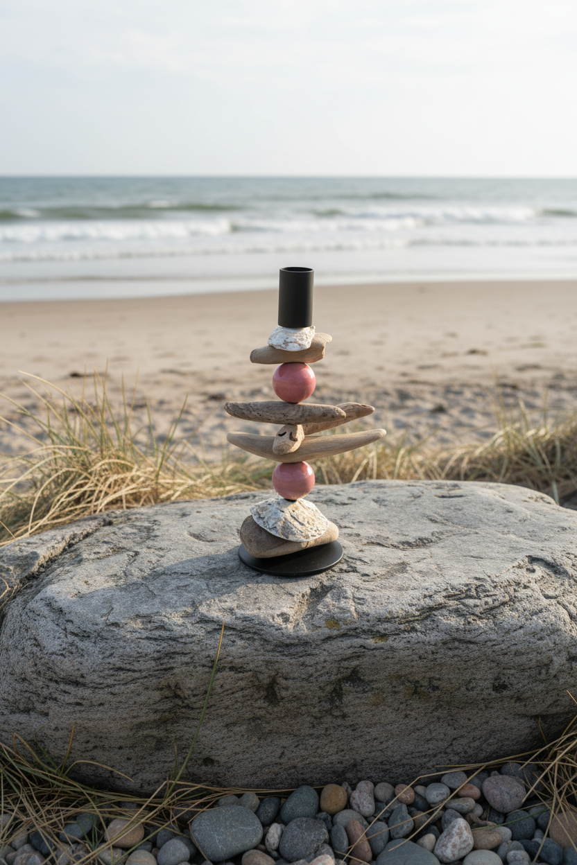 Lysestage ved havet